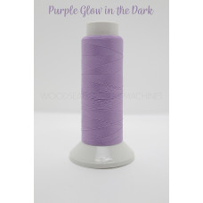 Purple Glow in the Dark Embroidery Thread